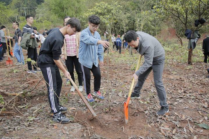 说明: 西华大学植树照片 (2)