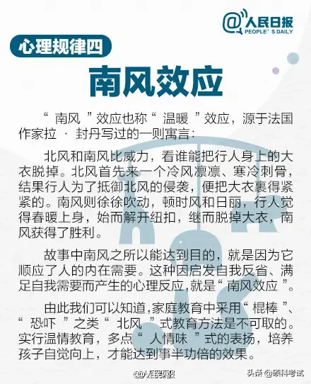 说明: 人民日报发布：把教育做到孩子心坎上，9条心理学规律，家长必备